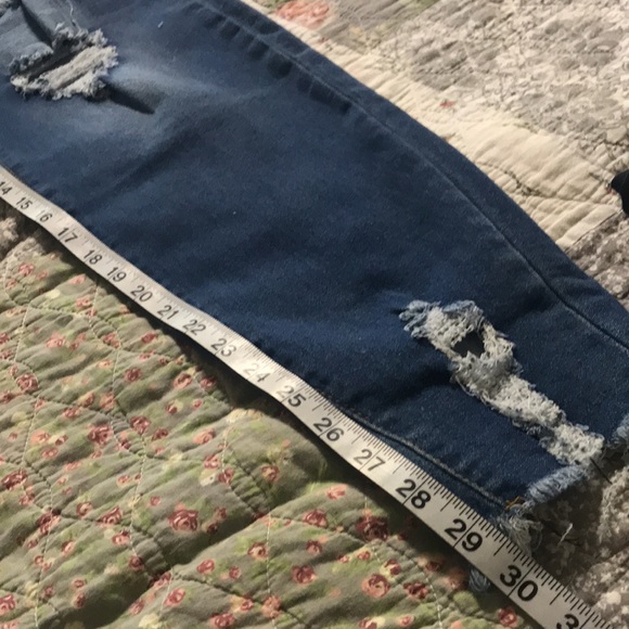 Super Comfy Plus Size Distressed Jeans - Picture 9 of 11